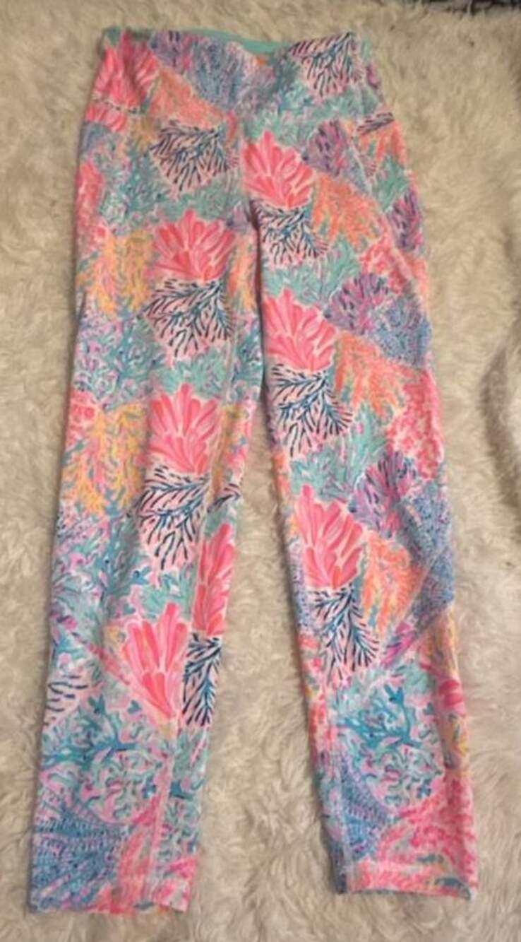 Lilly Pulitzer Luxletic Leggings Size S Multi Splashdance Floral